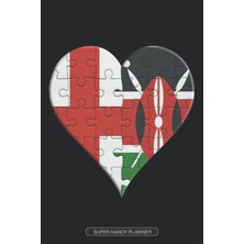 Ozka Concept Planner: English Kenyan Flag United Heart Jigsaw Puzzle Flags Of England Kenya