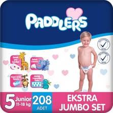 Ozka Concept Paddlers Bebek Bezi 5 Numara Junior (11-18 Kg) 208 Adet – Ekstra Set