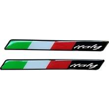Ozka Concept Italy Yazılı Yatay Bayraklı 3D Sticker