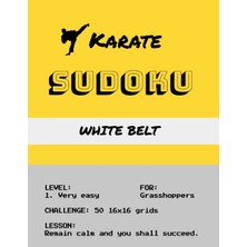 Ozka Concept Independently Published Karate Sudoku: Karate Sudoku White Belt, Level 1, 50 Sudoku Puzzles, Mega 1