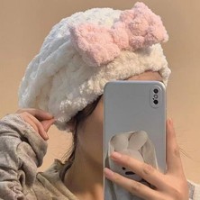 Ozka Concept Mikrofiber Örgü Saç Kurutma Bone Havlu - Ultra Emici Hızlı Kurulama Sağlayan Pratik Saç Bonesi -