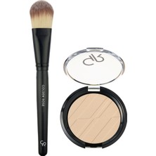 Ozka Concept Foundation Brush - Fondöten Fırçası Silky Touch Compact Powder No: 04 Almond - Sıkış