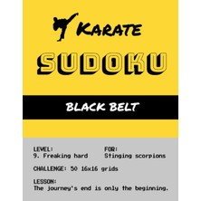 Ozka Concept Independently Published Karate Sudoku: Karate Sudoku Black Belt, Level 9, 50 Sudoku Puzzles, Mega 1