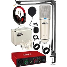Ozka Concept Cx1 Mikrofon + GLX-500 Pro Stüdyo Ses Kartı Seti