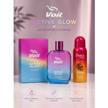Woit Active Glow Kadın Parfüm 100 ml ve Shela Festival Deodorant Seti