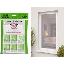 Ozka Concept Pratik Sineklik Hazır Tül Sineklik Tek Kanat 75 cm x 125 Cm, Kapı Pencere Pimapen Için Bö