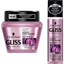 Ozka Concept Gliss Saç Bakım Seti, Saç Maskesi 300 ml Deep Repair + Sıvı Saç Kremi 200 ml