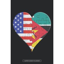 Ozka Concept Planner: American Mozambican Flag United Heart Jigsaw Puzzle Flags Of America Mozambique