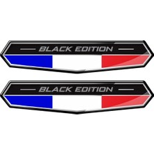 Ozka Concept Black Edition Fransa Bayraklı 3D Sticker