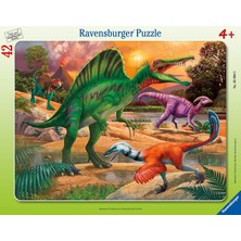 Ozka Concept Ravensburger 42 Parça Büyük Çerçeveli Spinosaurus, Dinozor Puzzle