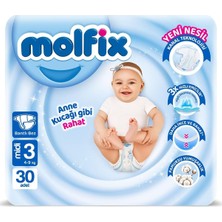 Ozka Concept Molfix 3 Beden Midi Bebek Bezi (1 x 30 Adet)