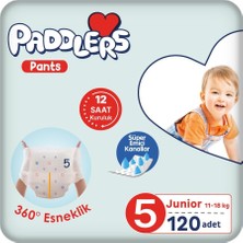 Ozka Concept Paddlers Külot Bebek Bezi 5 Numara Junior 120 Adet (11-18 Kg) Ekstra Aylık Paket