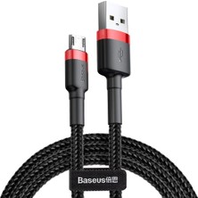Ozka Concept Cafule Serisi, 2.4 A Usb-A & Micro-Usb & Data Aktarım Kablosu, 1 Metre, Kırmızı
