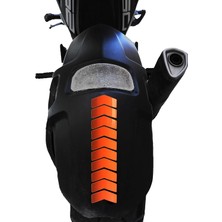Ozka Concept Ok Tasarımlı Turuncusu Çamurluk Kask Sticker