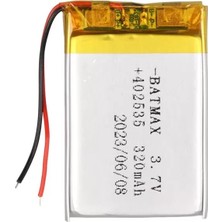 Uravas Store Powermaster PM-29463 3.7V 320MAH 402535 Soketsiz Lityum Polimer (Li-Po) Batarya Şarj Edilebilir Pil