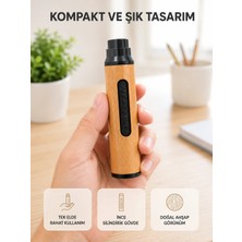 Poyraz Market Taşınabilir Dumansız Mini Küllük Ahşap Görünümlü 3 Farklı Uçlu Kompakt Tasarım