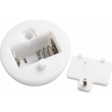 Robo Dünya Robodünya LR44 (AG13) 34MM Yuvarlak Kapaklı Pil Yuvası (Butonsuz)