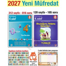 Tonguç Akademi 4. Sınıf 2027 0'dan 4'e Konu Anlatımlı Soru Bankası Türkçe Okuduğunu Anlama Becerileri Seti Yeni Müfredat