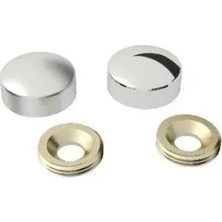Pazarcan Vida Kapama Kapağı 13 Mm, Krom - 100 Adet
