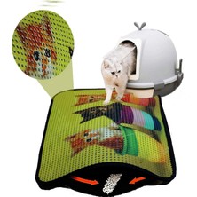 Ozka Concept Miapet Elekli Desenli Tuvalet Önü Paspası 60 x 45 cm Sepette Üç