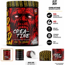 OLD IRON Micronized Creatine - Kreatin 200 gr Aromasız Toz Formda 40 Servis İçeren Sporcu Gıdası