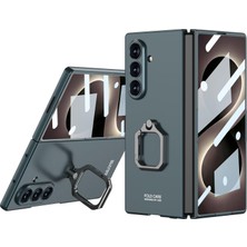 Fogy Galaxy Z Fold 8 Ultra Kılıf Flip Ring Yüzüklü Standlı Ekran Korumalı Sert Pc Kapak