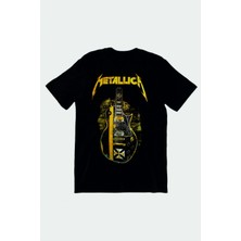 Tarzsokak Metallica James Hedfield Gitar Metal Band Baskılı Battal Boy Penye Tişört