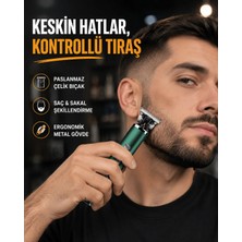 Poyraz Market Şarjlı Erkek Tıraş Makinesi – 180 Dakika Pil Ömrü, 2.5 Saat Hızlı Şarj, USB ve Powerbank Uyumlu