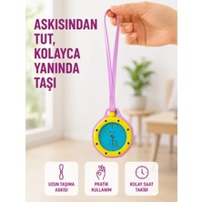 Poyraz Market Çanta ve Pantolon Için Askılı Charm Saat Kemer Aksesuarı Pembe