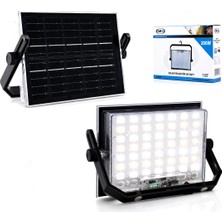 Uravas Store 200W Güneş Enerjili LED Işık Solar Projektör - Fener Kamp - Dış Mekan 3 Farklı LED Işık 348961 Lmb (5047)