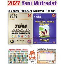 Tonguç Akademi 4. Sınıf Tüm Dersler 2027 Soru Bankası Türkçe Okuduğunu Anlama Becerileri Seti Yeni Müfredat