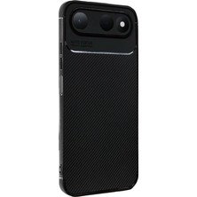 Zenviaa Newface Tecno Spark 50 5g Auto Focus Karbon Kapak - Siyah ZENVIAAC12