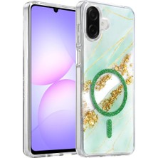 Negok Onegif Samsung Galaxy A07 4g Lotus Simli Magsafe Kapak - Yeşil
