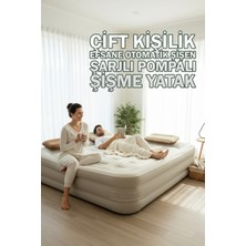 Empressco - Double Yüksek Otomatik Şişen Dahili Pompalı Çift Kişilik Yatak - 203*152*40CM