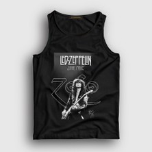 Presmono Unisex Siyah Jimmy Page LED Zeppelin Atlet