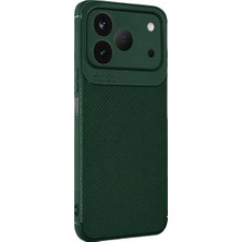 Zenviaa Newface Tecno Spark 50 4g Auto Focus Karbon Kapak - Yeşil ZENVIAAC12