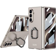 Fogy Galaxy Z Fold 8 Ultra Kılıf Flip Ring Yüzüklü Standlı Ekran Korumalı Sert Pc Kapak