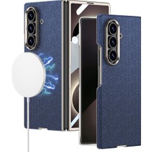 Fogy Galaxy Z Fold 8 Ultra Kamera Korumalı M-Safe Şarj Özellikli Dokulu Şık Zarif Kapak