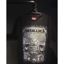 Tarzsokak Metallica The Black Album Metal Band Baskılı Penye Tişört
