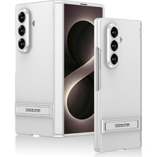 Fogy Galaxy Z Fold 8 Ultra Kılıf Deri Görünümlü Standlı Ekran Korumalı Kapak
