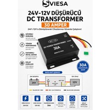Sviesa Düşürücü Voltaj Dönüştürücü 24V 12V 30A