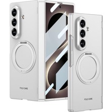 Fogy Galaxy Z Fold 8 Ultra Kılıf M-Safe Şarj Özellikli Ring Yüzüklü Standlı Sert Pc Kapak