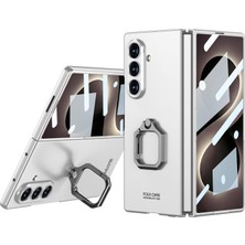 Fogy Galaxy Z Fold 8 Ultra Kılıf Flip Ring Yüzüklü Standlı Ekran Korumalı Sert Pc Kapak