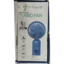 Ed Kırtasiye Curly Life Mini Taşınabilir El Fanı – 5 Saat Çalışma Süresi Şarjlı, Sessiz ve Güçlü 1 Adet