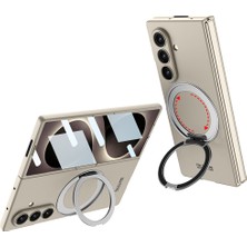 Fogy Galaxy Z Fold 8 Ultra Kılıf M-Safe Şarj Özellikli Yüzüklü Ekran ve Kamera Korumalı Kapak