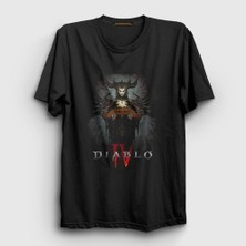 Presmono Unisex Siyah Lilith Oyun Diablo IV 4 T-Shirt