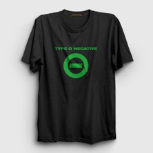 Presmono Unisex Siyah Logo Type O Negative T-Shirt