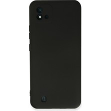 Realme C11 2021 Kılıf Nano Içi Kadife Silikon - Siyah