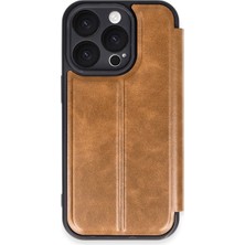 iPhone 16 Pro Max Kılıf Flip Cover - Taba