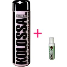 Süper Kolossal Krem 200 ml Erkekler Özel Bölgeyi Losyon 3 Adet + Natural Masaj Yağı ile 1AD